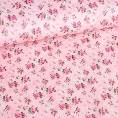 Tissu Terlenka Mille Fleur rose