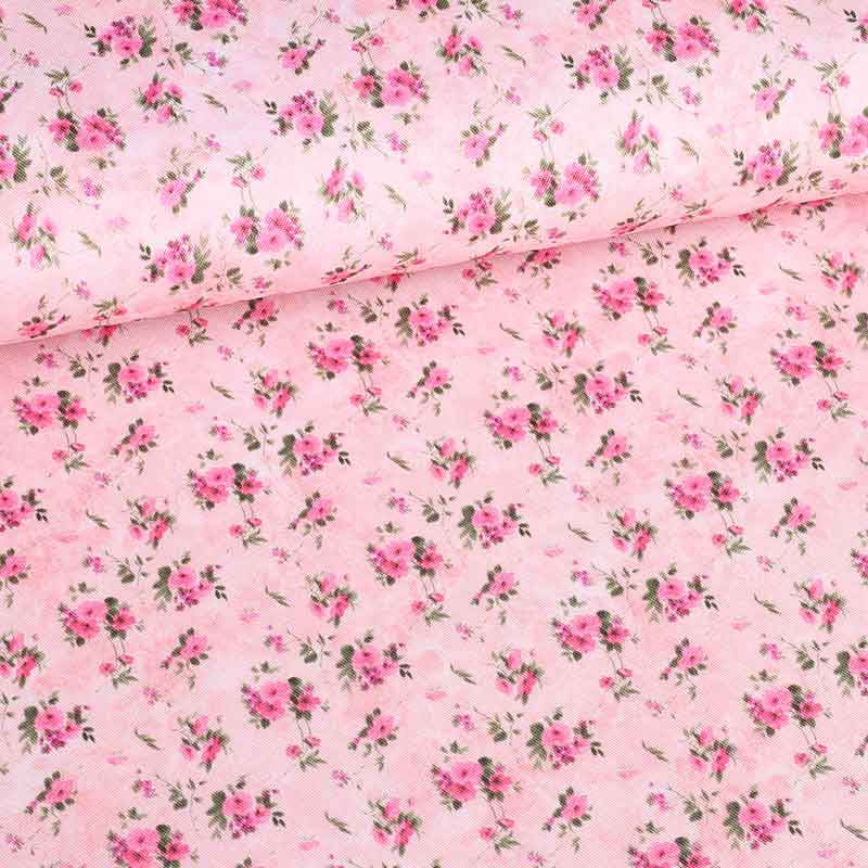 Tissu Terlenka Mille Fleur rose