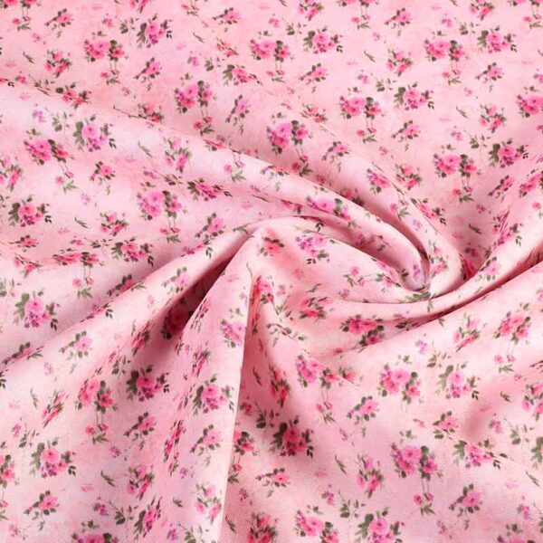 Tissu Terlenka Mille Fleur rose