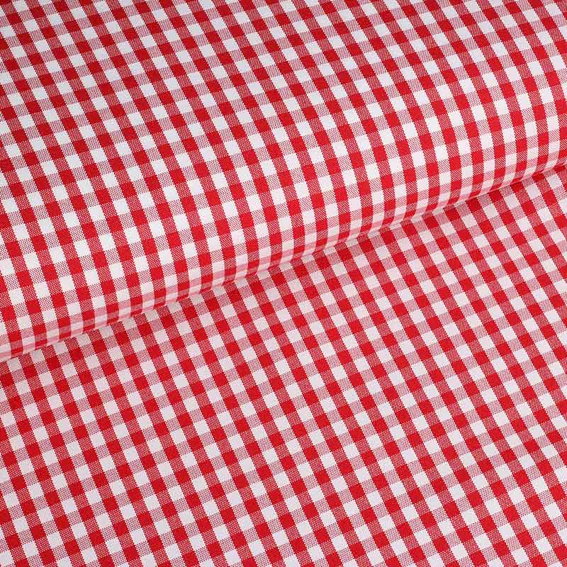 Tissu Terlenka Brabants Bont carreaux rouge