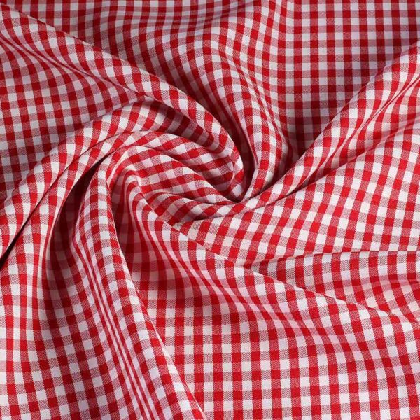Tissu Terlenka Brabants Bont carreaux rouge