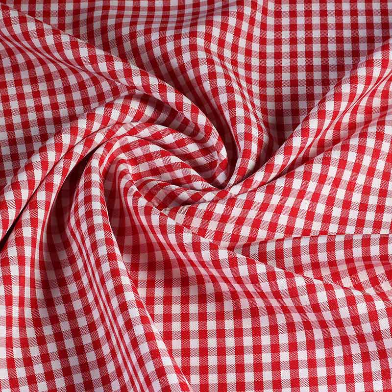 Tissu Terlenka Brabants Bont carreaux rouge