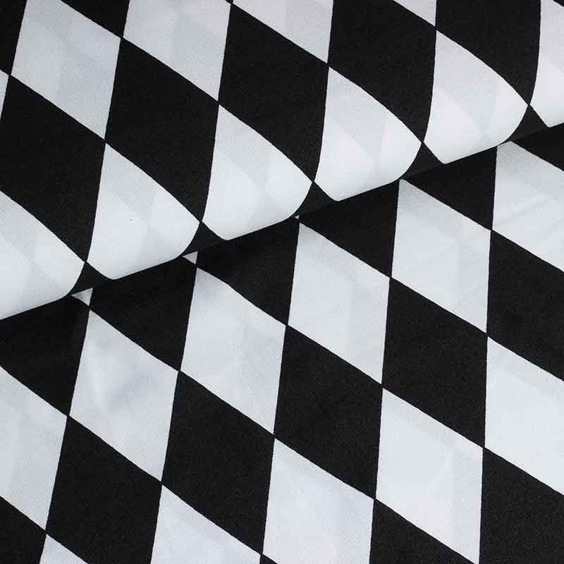 Tissu Terlenka Arlequin noir