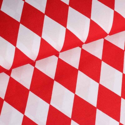 Tissu Terlenka arlequin rouge
