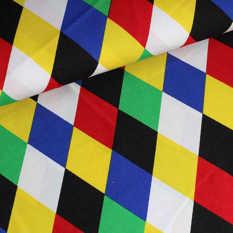 Tissu Terlenka arlequin multicolor