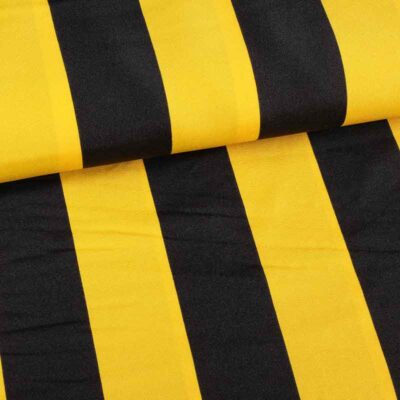 Tissu Terlenka rayures jaune-noir