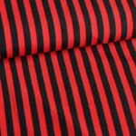 Terlenka streep zwart-rood
