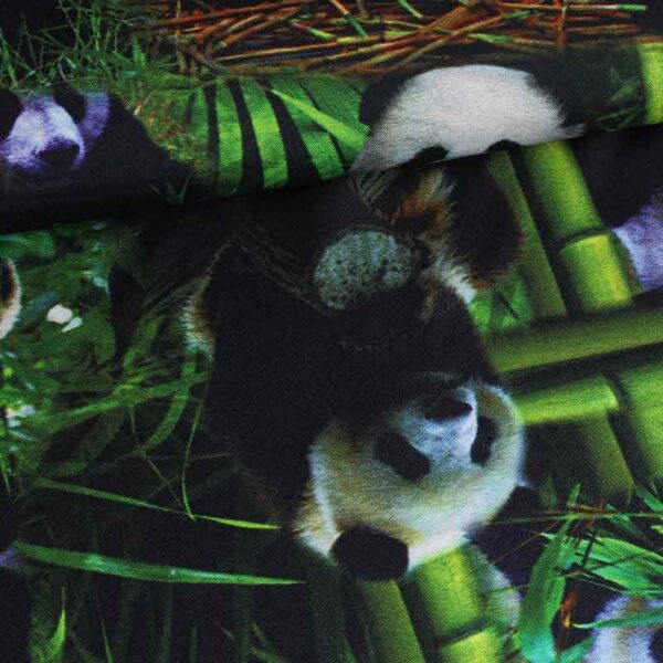Tissu Terlenka panda impression numérique
