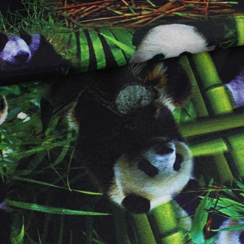 Tissu Terlenka panda impression numérique