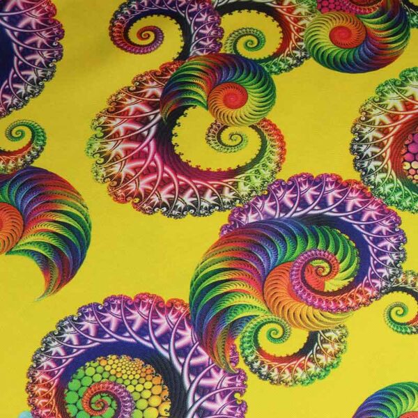 Tissu Terlenka jaune impression numérique