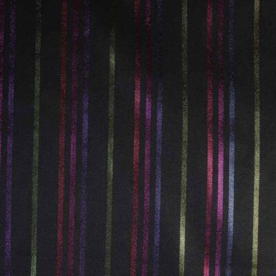 Tissu Terlenka rayure multicolor foil