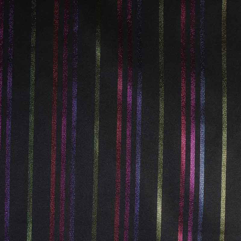 Tissu Terlenka rayure multicolor foil