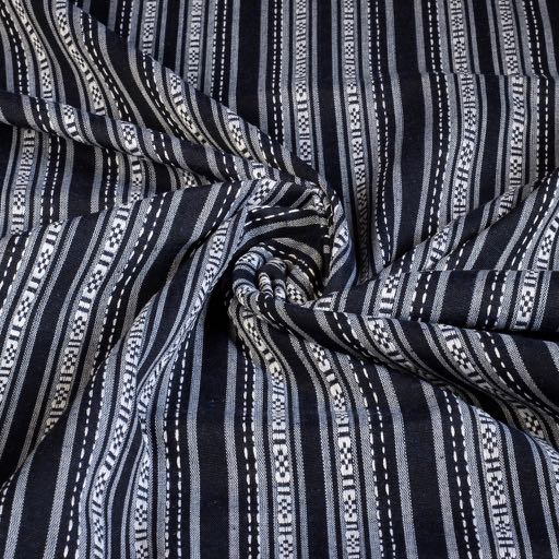 Tissu Mexico noir-blanc