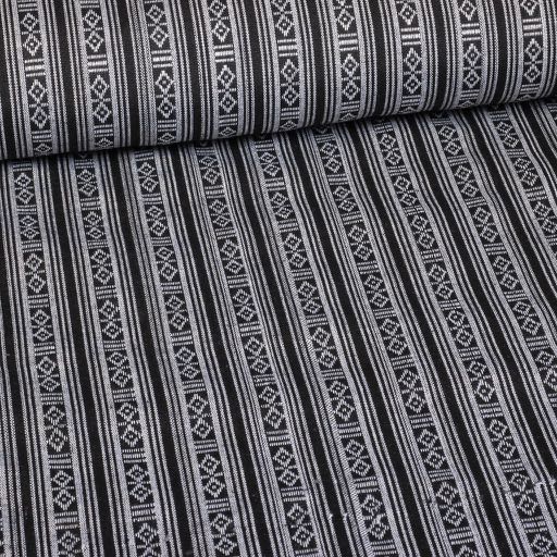 Tissu Mexico noir et blanc
