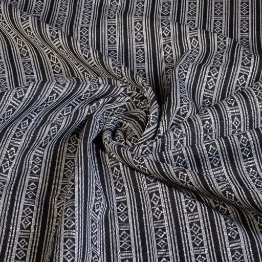 Tissu Mexico noir et blanc