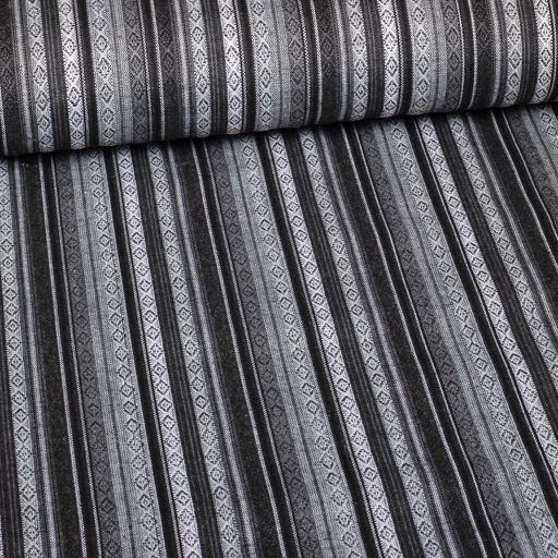 Tissu Mexique noir et blanc