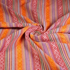 Tissu Mexico multicolor orange