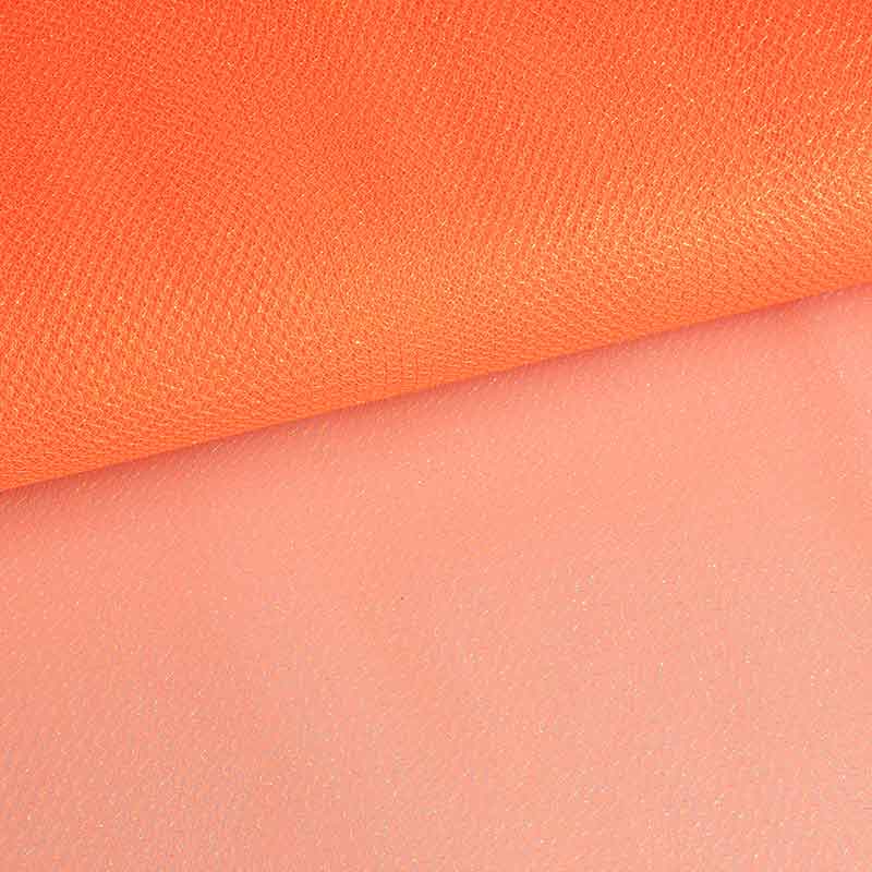 Tissu tulle zigzag glitter orange