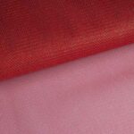 Tule zigzag glitter rood