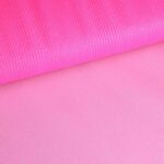 Tule zigzag glitter fluor roze