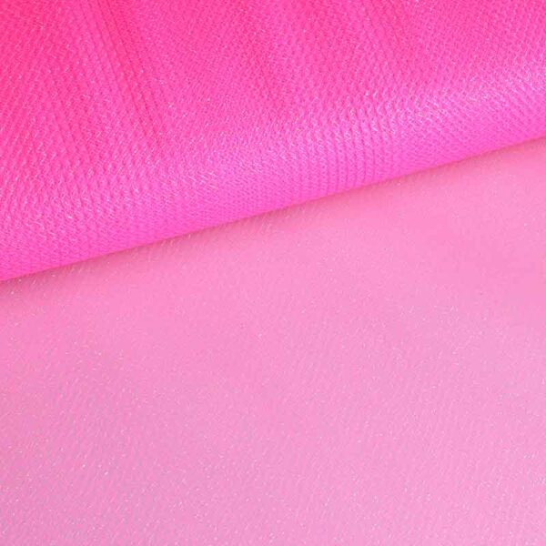 Tulle zigzag paillettes rose néon