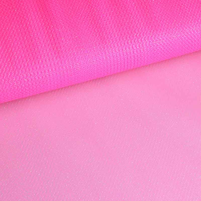 Tulle zigzag paillettes rose néon