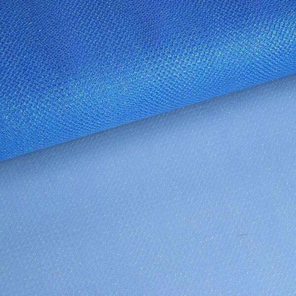 Tulle zigzag glitter bleu