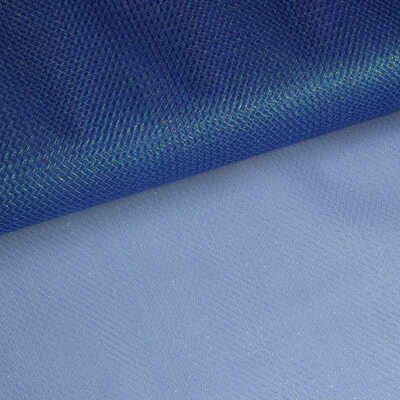 Tissu tulle zigzag paillettes cobalt