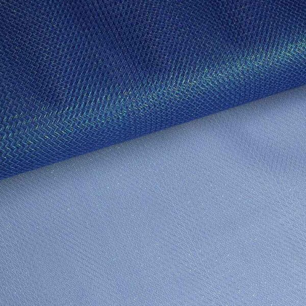 Tissu tulle zigzag paillettes cobalt