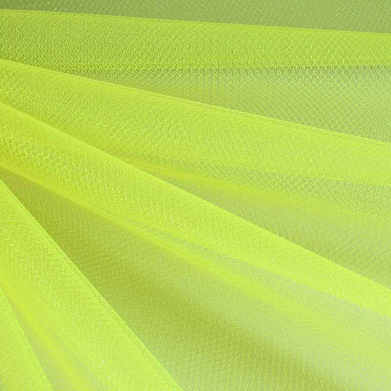 Tulle zigzag paillettes jaune néon