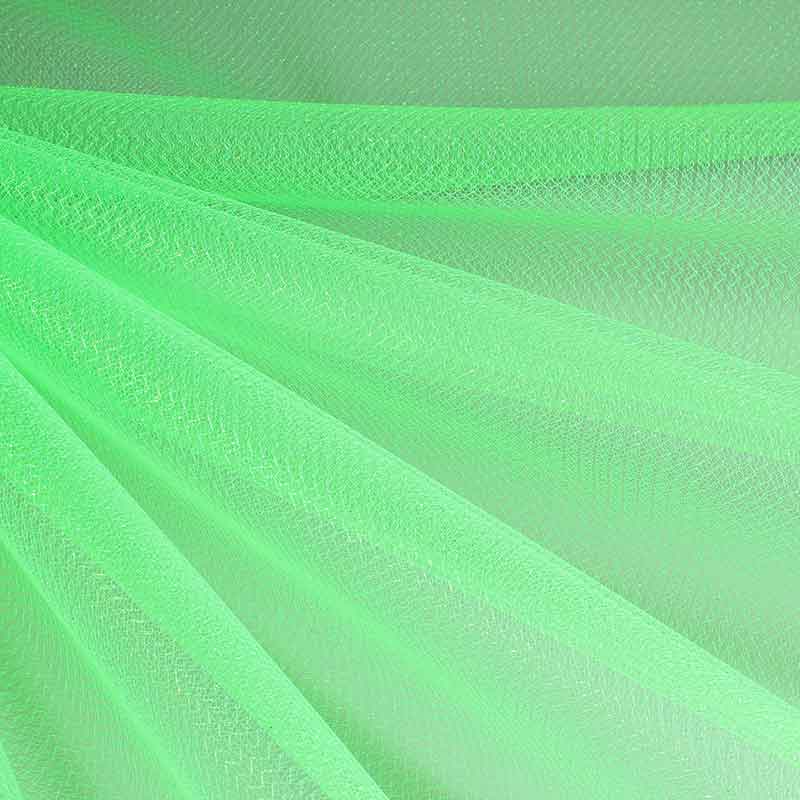 Tissu tulle zigzag paillettes vert fluorescent