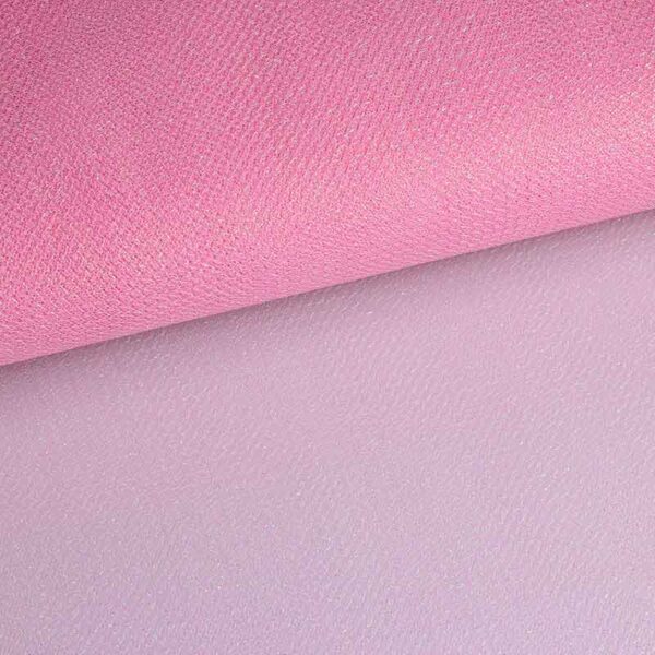 Tissu tulle zigzag glitter rose