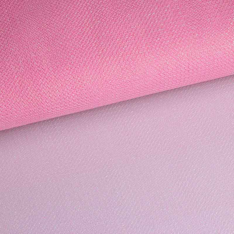 Tissu tulle zigzag glitter rose