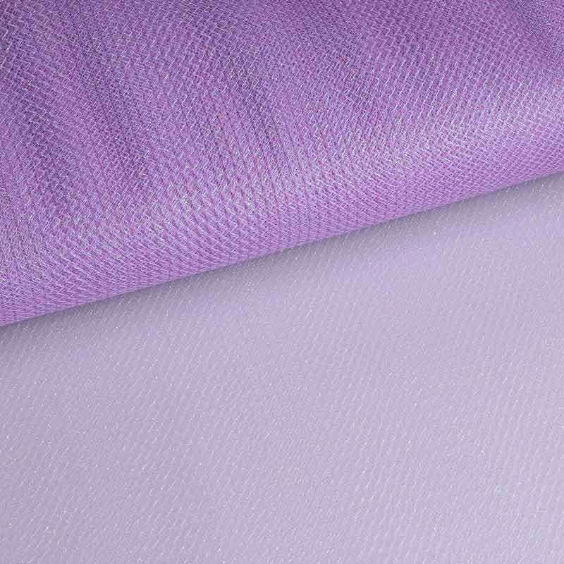 Tissu tulle zigzag glitter lilas