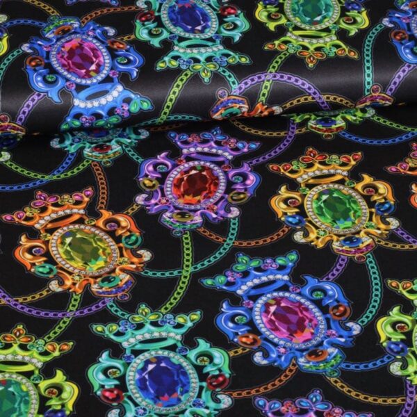 Tissu tricot brosche imprimé numérique