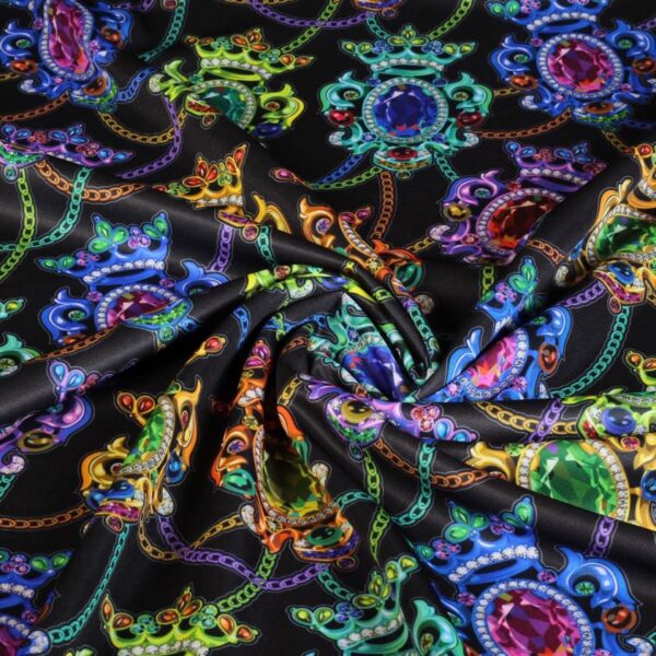 Tissu tricot brosche imprimé numérique