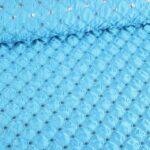 Jacquard Barok stof aqua zilver
