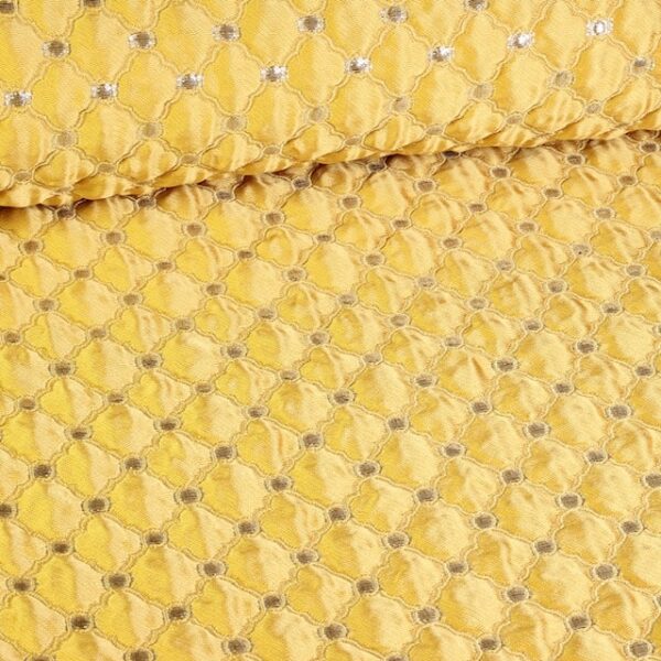 Tissu jacquard baroque gold