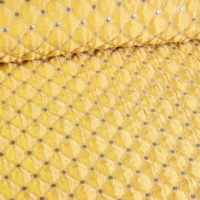 Tissu jacquard baroque gold