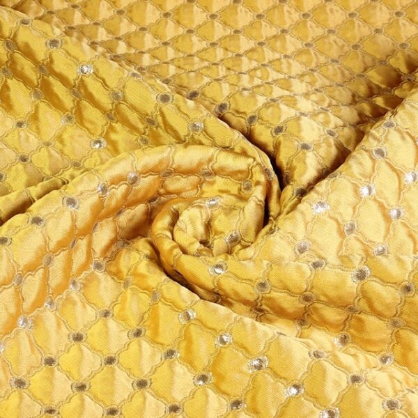 Tissu jacquard baroque gold