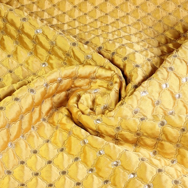 Tissu jacquard baroque gold