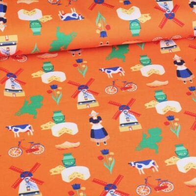 Tissu Terlenka Typisch Holland impression numérique