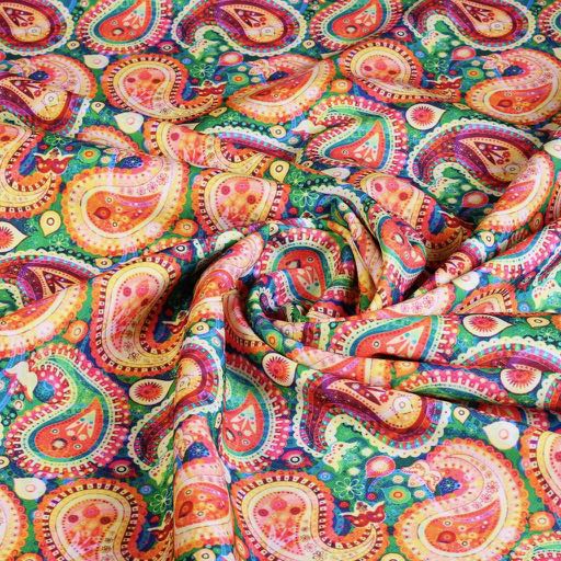 Tissu Terlenka paisley impression numérique