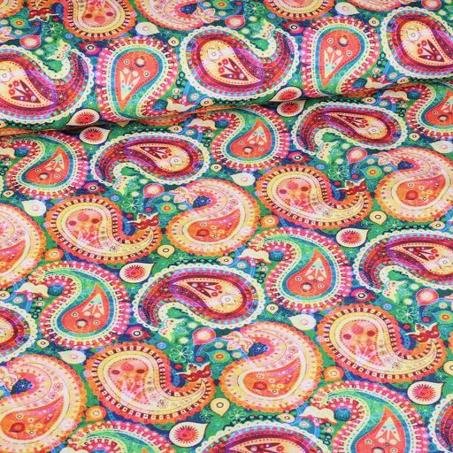 Tissu Terlenka paisley impression numérique