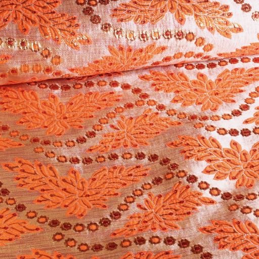 Tissu Brocart Barok orange/or