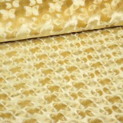 Tissu velours gold