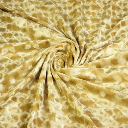 Tissu velours gold