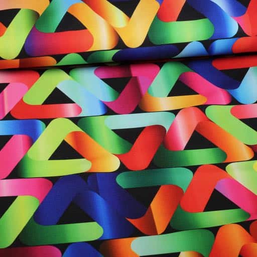 Tissu Terlenka triangle multicolor