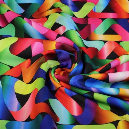 Tissu Terlenka triangle multicolor