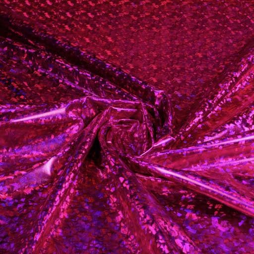 Tissu jersey hologram fuchsia